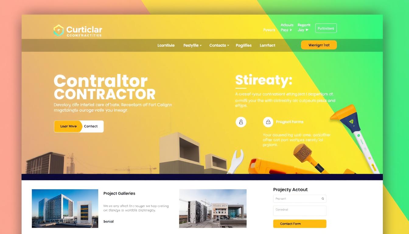 Contractor website design ideas