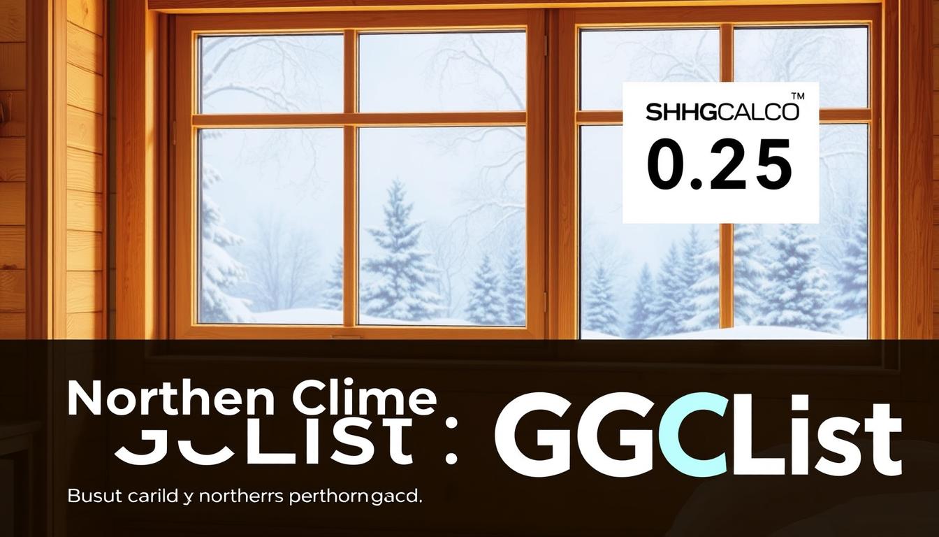 SHGC 0.25 northern climate standards