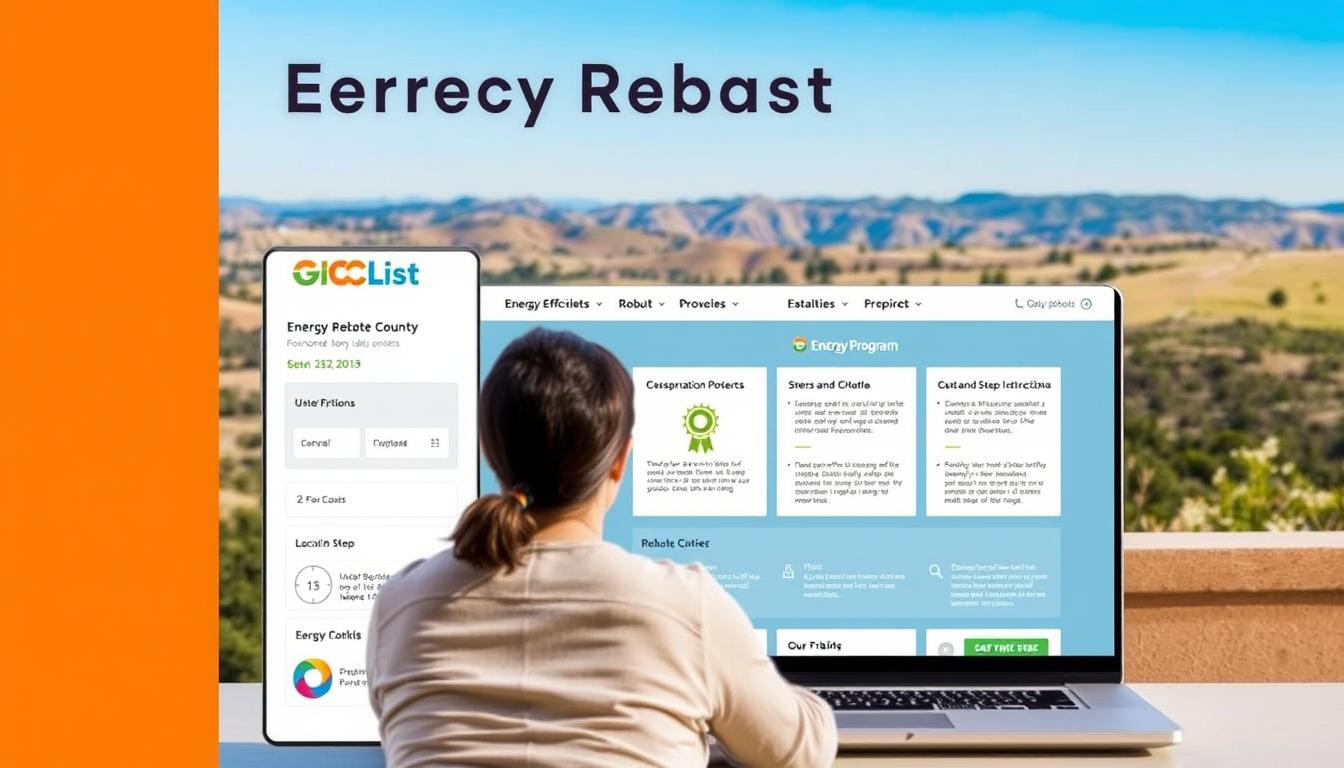 Sacramento County energy rebate portal